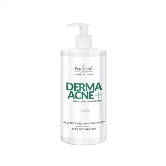 Dermaacne+ gruszkowy żel do mycia twarzy 500ml