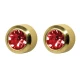 Kolczyki R207Y rubin w złotej oprawie 2szt