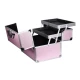 Kuferek kosmetyczny / walizka na lampę UV/ UV LED (różowy)