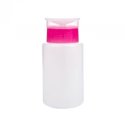 Dozownik plastikowy z pompką (bezbarwno-różowy) 150ml
