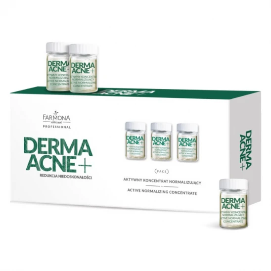 Dermaacne+ koncentrat aktywny normalizujący do twarzy 5x5ml