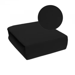 Pokrowiec czarny welurowy na łóżko kosmetyczne 70x190x10cm