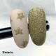 Brokat Sparkle Effect Gold do zdobienia paznokci