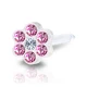 Kolczyk przekłuciowy Daisy Rose/Crystal 5mm plastik medyczny