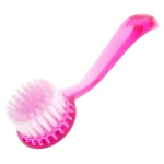 Szczoteczka okrągła różowa do pyłu i dłoni