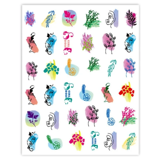 Naklejki do zdobienia paznokci Girl Boss Nail Art Stickers