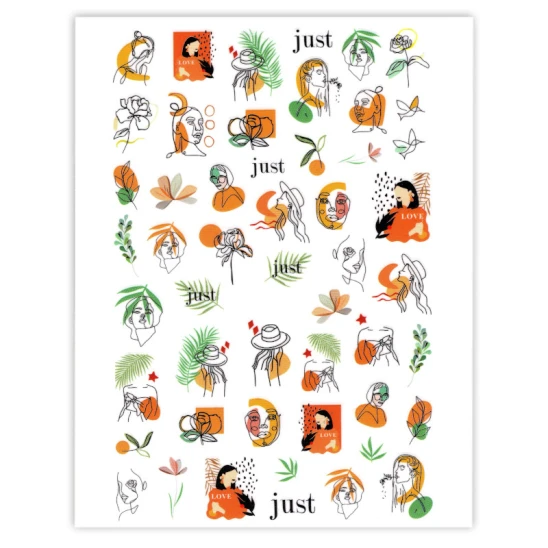 Naklejki do zdobienia paznokci Autumn Nail Art Stickers