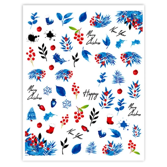 Naklejki do zdobienia paznokci Winter Nail Art Stickers