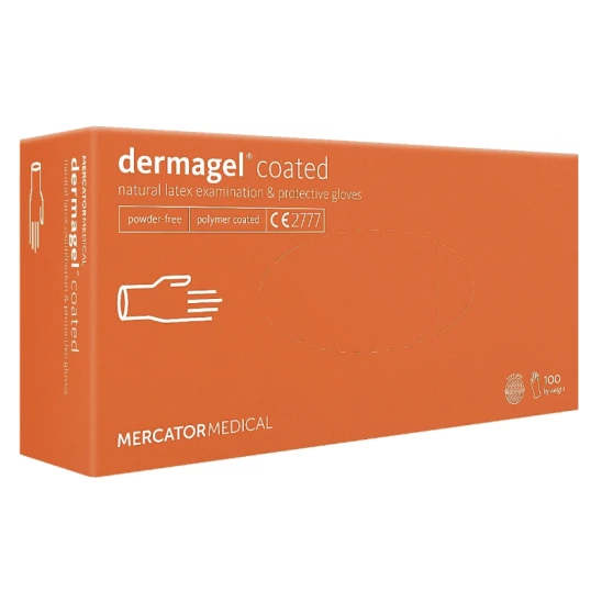 Rękawiczki lateksowe bezpudrowe Dermagel Coated (L) 100szt