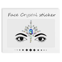 Cyrkonie samoprzylepne do twarzy i ciała Face Crystal Tattoo Stickers nr 1025