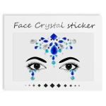 Cyrkonie samoprzylepne do twarzy i ciała Face Crystal Tattoo Stickers nr 1007