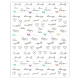 Naklejki do zdobienia paznokci Love Story Nail Art Stickers