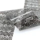 Folia transferowa do zdobienia paznokci Silver & Black Holo Print 100cm x 10szt