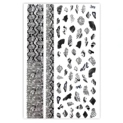 Naklejki do zdobienia paznokci Snake Skin Nail Art Stickers