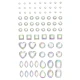 Cyrkonie samoprzylepne do twarzy i ciała Face & Body Crystal Stickers 81szt