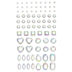 Cyrkonie samoprzylepne do twarzy i ciała Face & Body Crystal Stickers 81szt