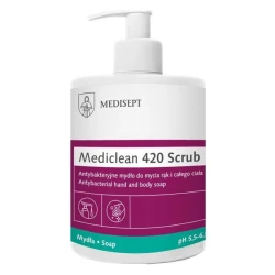 Mydło antybakteryjne w płynie Mediclean 420 Scrub do mycia rąk i ciała 500ml