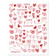 Naklejki do zdobienia paznokci I Love You Nail Art Stickers