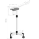 Wapozon kosmetyczny D-20 ze statywem na kółkach (biały)