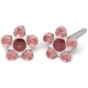 Kolczyk do przekłuwania uszu 7512-6227 Stokrotka w odcieniach różu i czerwieni