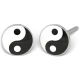 Kolczyk do przekłuwania uszu 7512-0600 motyw Yin Yang