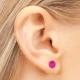 Kolczyk do przekłuwania uszu 7512-0628 Neon Hot Pink