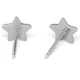 Kolczyk do przekłuwania uszu 7524-3544 Srebrna Gwiazda w srebrnej oprawie