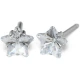 Kolczyk do przekłuwania uszu 7522-0402 Cubic Zirconia Star Cut brylantowa Gwiazda