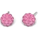 Kolczyk do przekłuwania uszu 7522-0310 Kula Fireball różowa