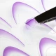 Naklejki gradientowe do zdobień paznokci Violet Ombre French