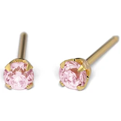 Kolczyk do przekłuwania uszu 7511-0150 Cubic Zirconia 3mm szlif brylantowy