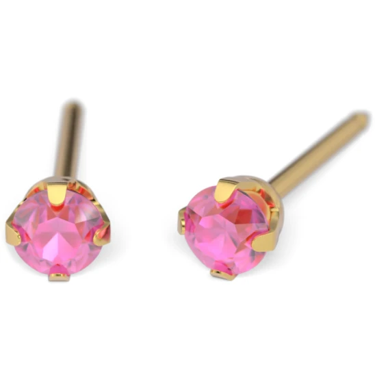 Kolczyk do przekłuwania uszu 7511-0110 Rose o średnicy 3mm