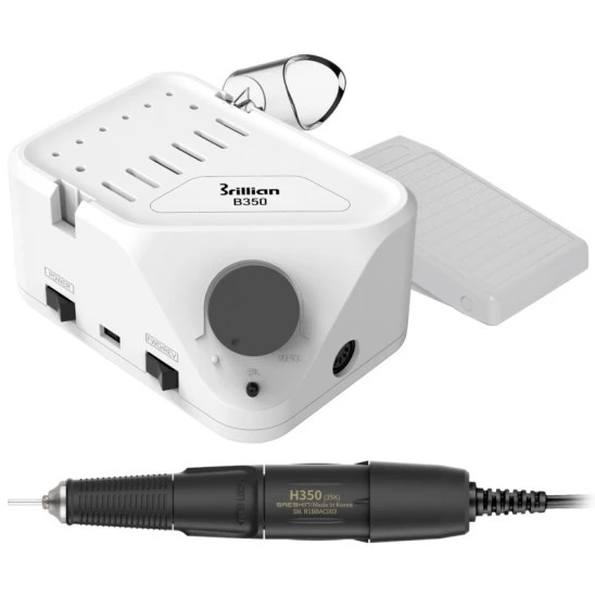 Frezarka Saeshin Brillian B350/H350 50W z czarną rączką do manicure i pedicure