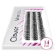 Kępki rzęs Vshape Fishtail 10D (0,10mm) czarne C 14mm