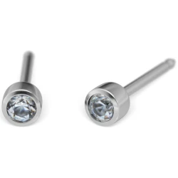 Kolczyk BABY do przekłuwania uszu 7582-02044 Brylant w złotej oprawie 3mm