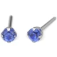 Kolczyk do przekłuwania uszu 7512-0109 Szafir o średnicy 3mm