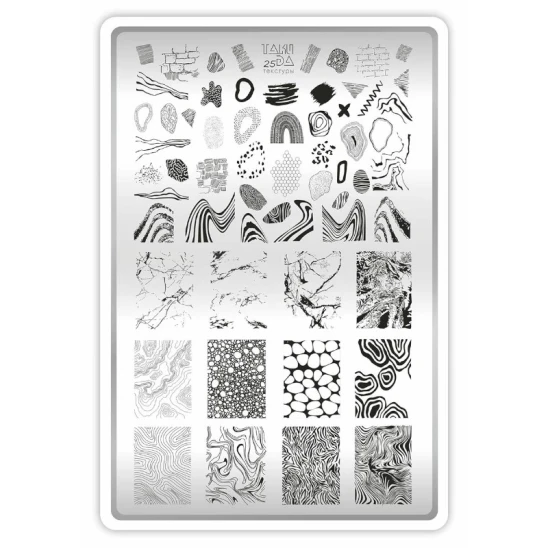Płytka do stempli Taki Da Texture 25