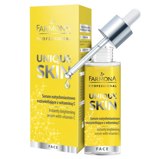 Serum natychmiastowo rozświetlające z witaminą C Unique Skin 30ml