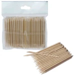 Patyczki drewniane pomarańczowe 7,5cm (szpic / skos) 100szt