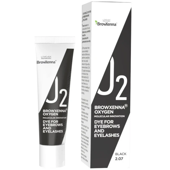 Farbka do koloryzacji brwi i rzęs czarna Oxygen J2 Black 15ml