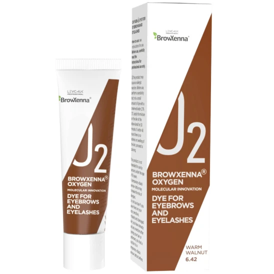 Farbka do koloryzacji brwi i rzęs brązowa Oxygen J2 Warm Walnut 15ml