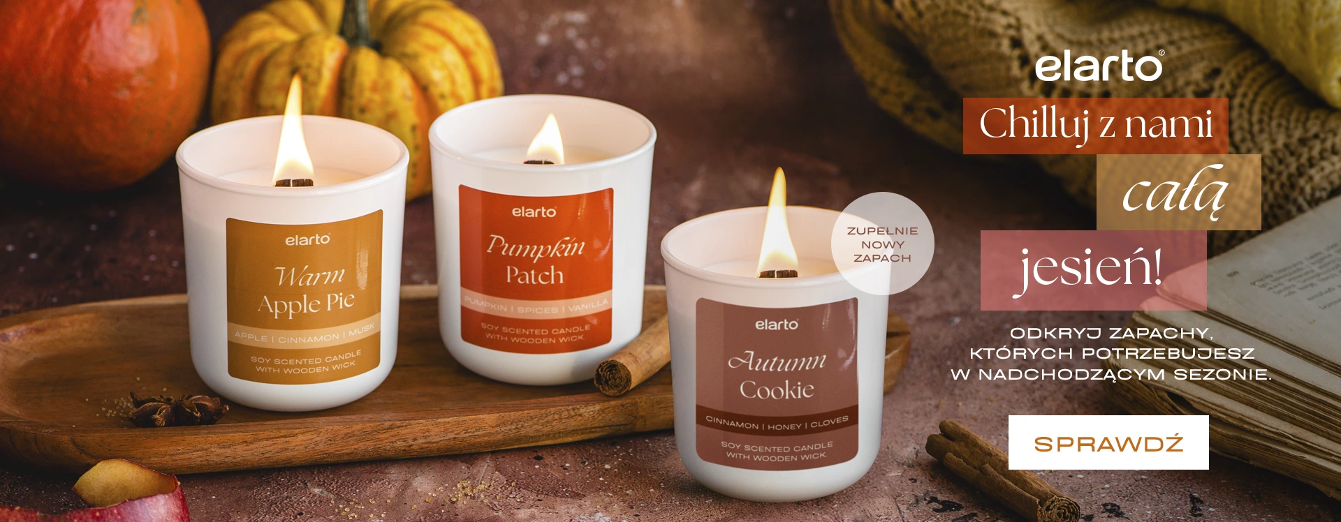 BANER - premiera jesiennych świec sojowych elarto